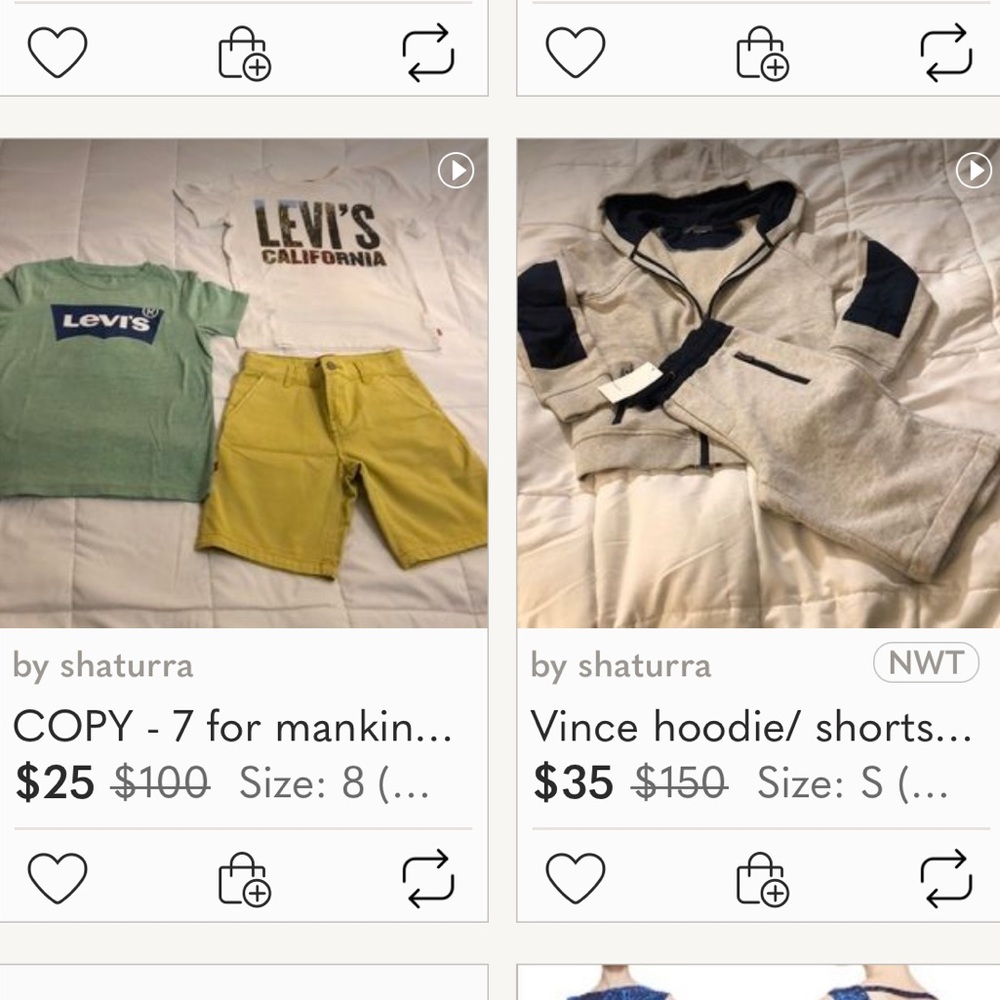 New joes shorts w 2 Levi’s tshirts worn once vince outfit